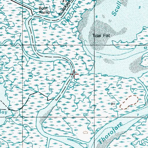 Topographic Map of Sod Thorofare, NJ