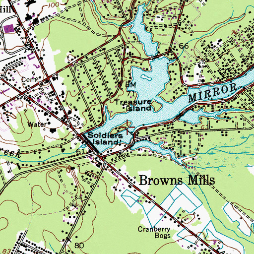 Topographic Map of Soldiers Island, NJ