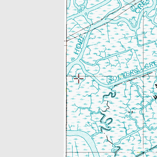 Topographic Map of Solters Creek, NJ