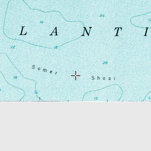 Topographic Map of Somer Shoal, NJ