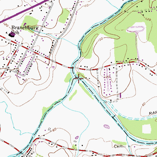 Topographic Map of South Branch Raritan River, NJ