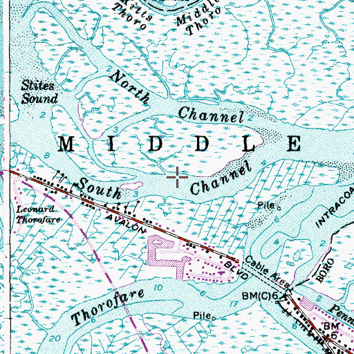 Topographic Map of South Channel, NJ