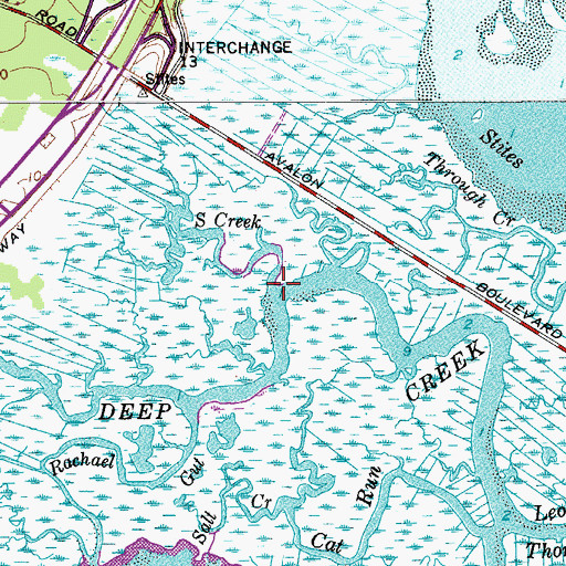 Topographic Map of South Creek, NJ