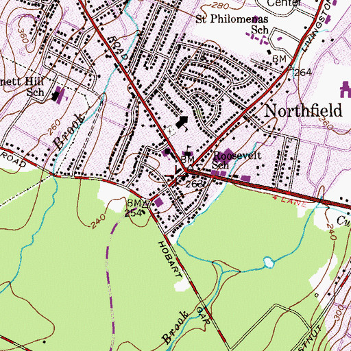Topographic Map of South Pond, NJ