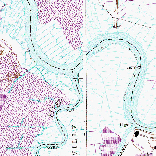 Topographic Map of South River, NJ