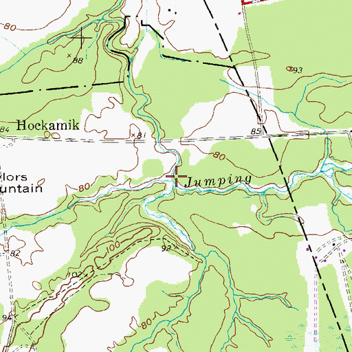 Topographic Map of South Run, NJ