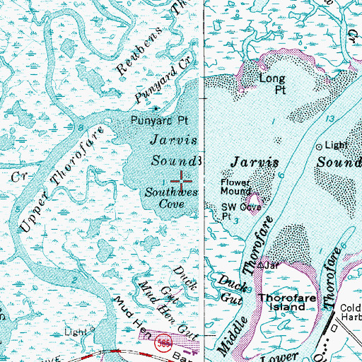 Topographic Map of Southwest Cove, NJ