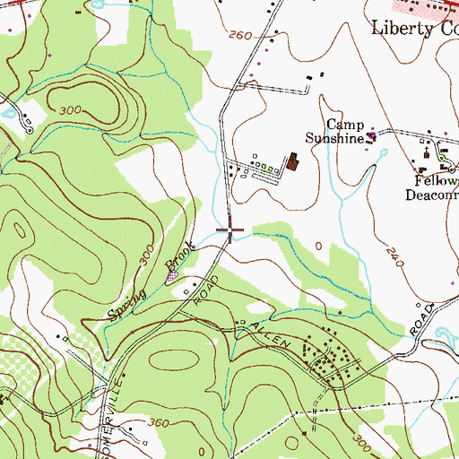 Topographic Map of Spring Brook, NJ