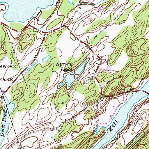 Topographic Map of Spring Lake, NJ