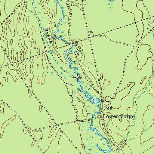 Topographic Map of Springers Brook, NJ
