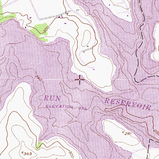 Topographic Map of Spruce Run Reservoir, NJ