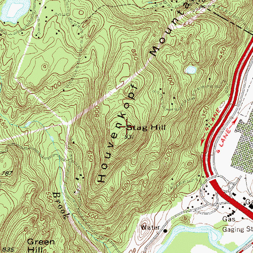 Topographic Map of Stag Hill, NJ