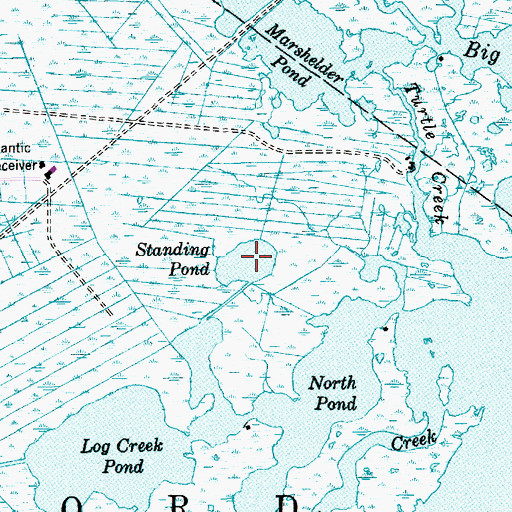 Topographic Map of Standing Pond, NJ