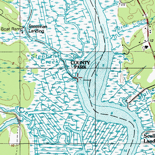 Topographic Map of Stephen Creek, NJ