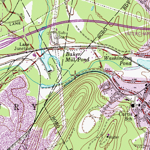 Topographic Map of Stephens Brook, NJ