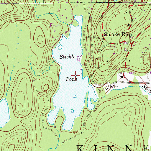 Topographic Map of Stickle Pond, NJ