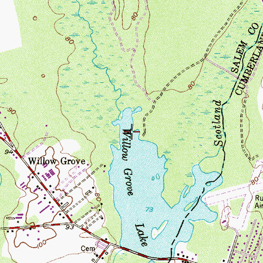 Topographic Map of Still Run, NJ