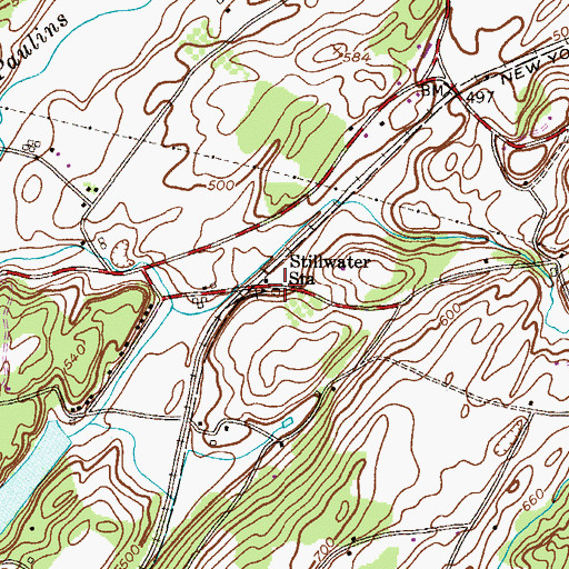 Topographic Map of Stillwater Station, NJ