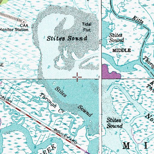 Topographic Map of Stites Sound, NJ