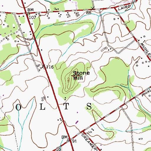 Topographic Map of Stone Hill, NJ