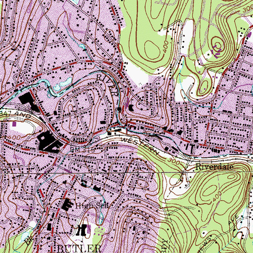 Topographic Map of Stone House Brook, NJ