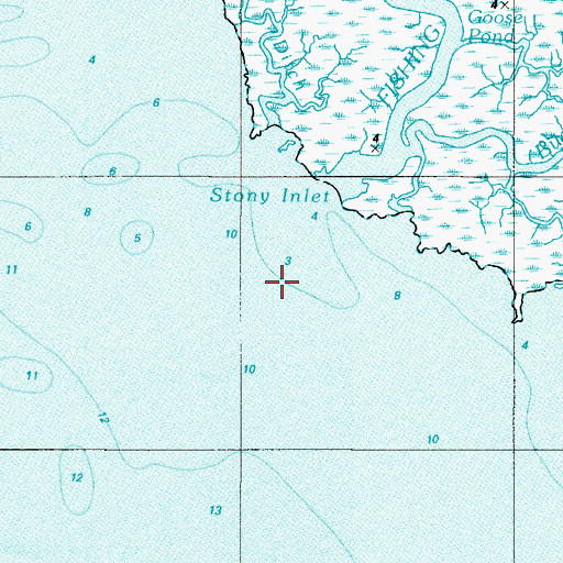 Topographic Map of Stony Inlet, NJ