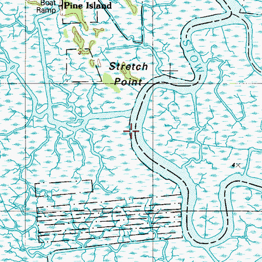 Topographic Map of Stretch Point, NJ