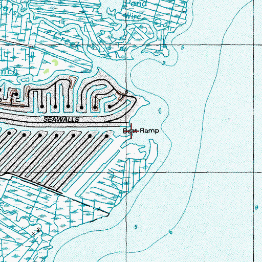 Topographic Map of Sunrise Beach, NJ