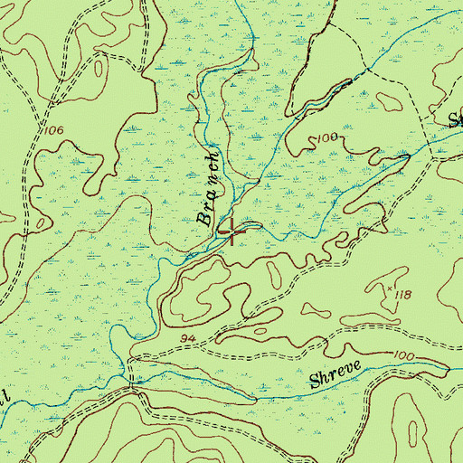 Topographic Map of Sykes Branch, NJ