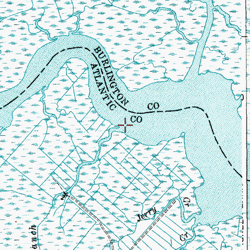 Topographic Map of Tarkiln Branch, NJ