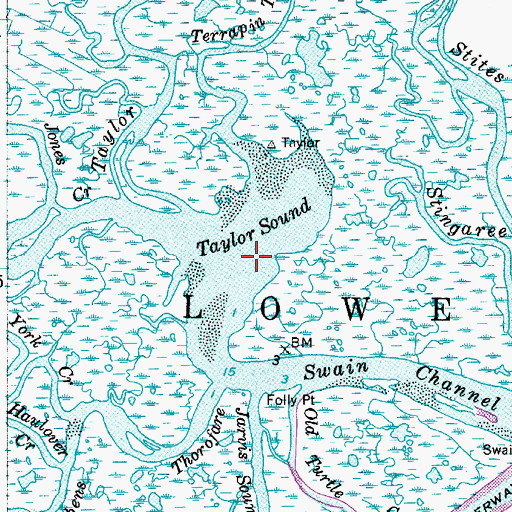 Topographic Map of Taylor Sound, NJ
