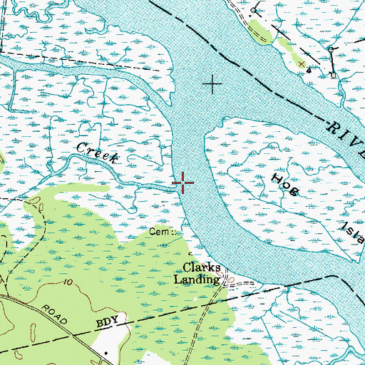 Topographic Map of Teal Creek, NJ