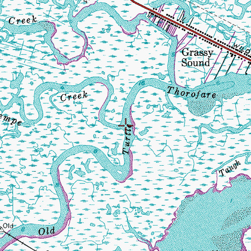 Topographic Map of Tempe Creek, NJ