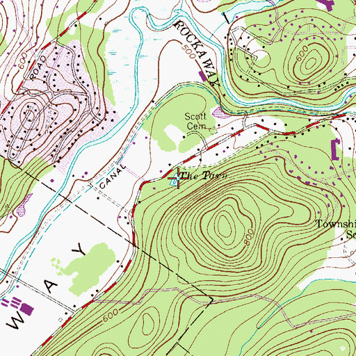 Topographic Map of The Tarn, NJ
