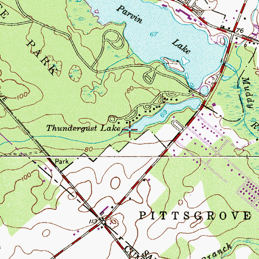 Topographic Map of Thundergust Brook, NJ