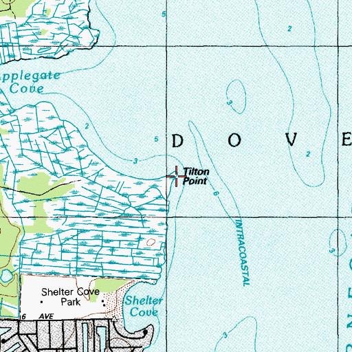 Topographic Map of Tilton Point, NJ