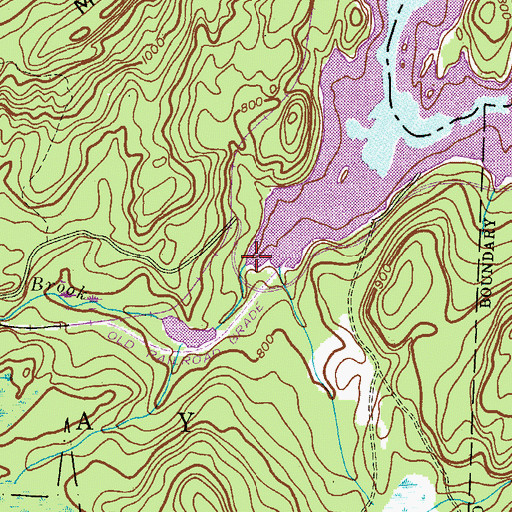 Topographic Map of Timber Brook, NJ