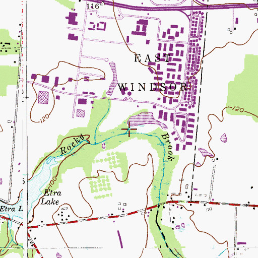 Topographic Map of Timber Run, NJ