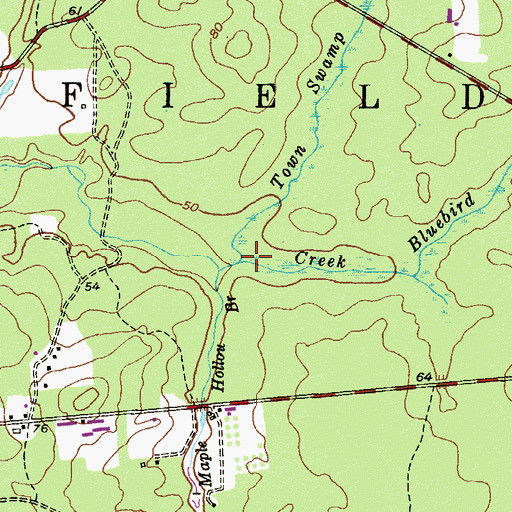 Topographic Map of North Cape May Branch, NJ