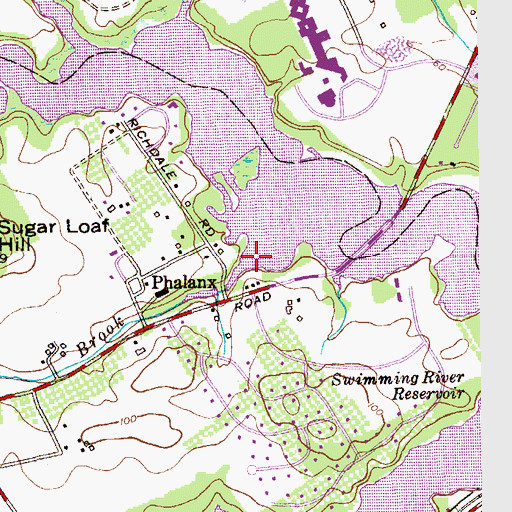 Topographic Map of Trout Brook, NJ
