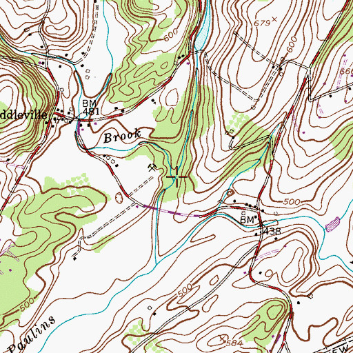 Topographic Map of Trout Brook, NJ