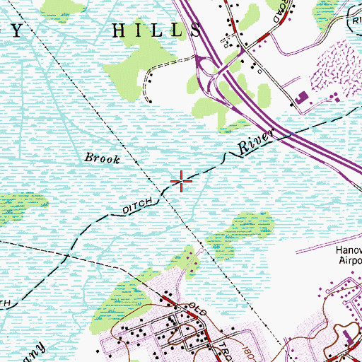 Topographic Map of Troy Brook, NJ