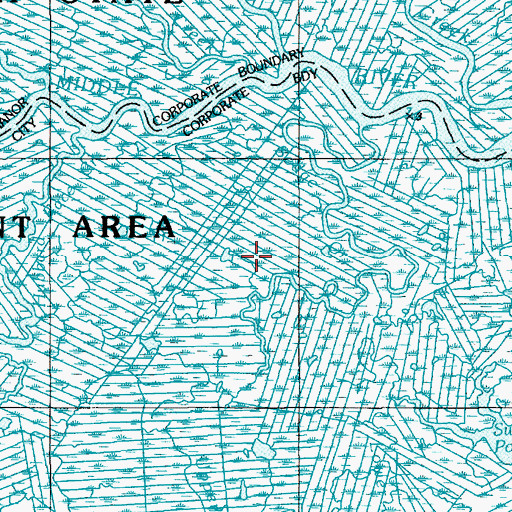 Topographic Map of Tuckahoe-Corbin City Fish and Wildlife Management Area, NJ