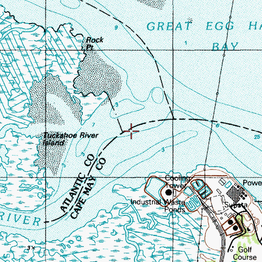 Topographic Map of Tuckahoe River, NJ