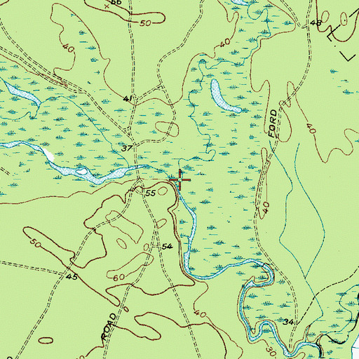 Topographic Map of Tulpehocken Creek, NJ