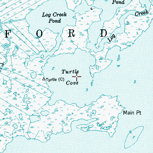 Topographic Map of Turtle Cove, NJ