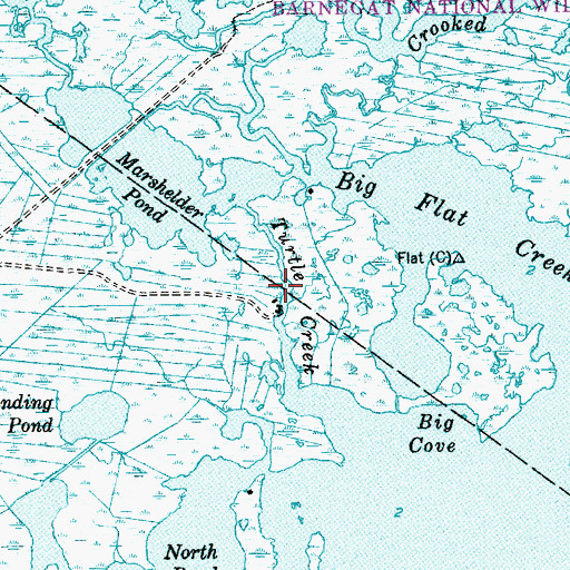 Topographic Map of Turtle Creek, NJ