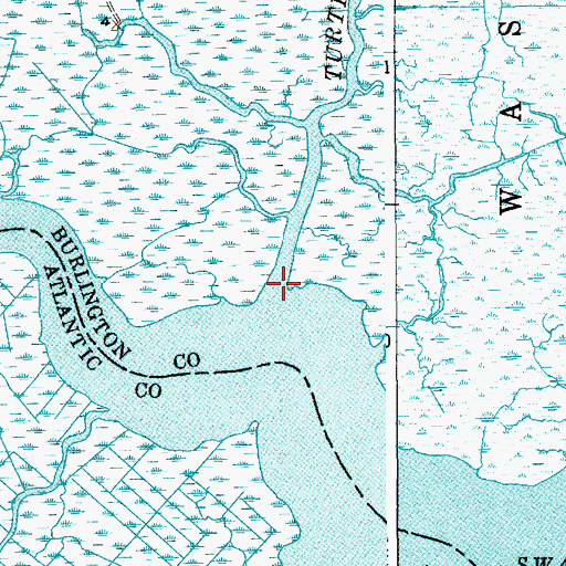 Topographic Map of Turtle Creek, NJ
