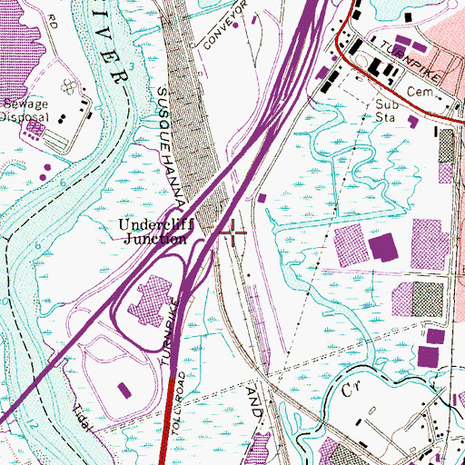 Topographic Map of Undercliff Junction, NJ