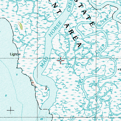 Topographic Map of Upper Deep Creek, NJ